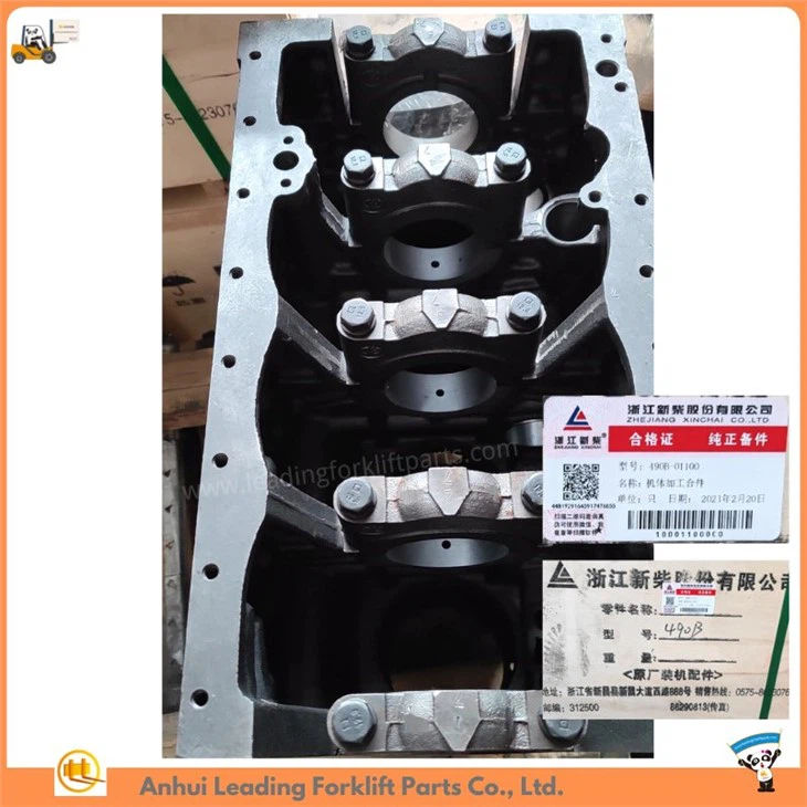 Xinchai 490 diesel engine cylinder block | Xinchai diesel engine parts | HELI forklift engine parts | 490B-01001