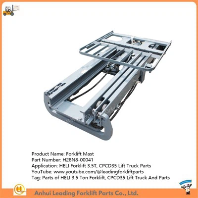 Šakinio krautuvo stiebo surinkimas